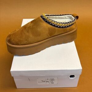 Brown Slip-On Women's Shoes